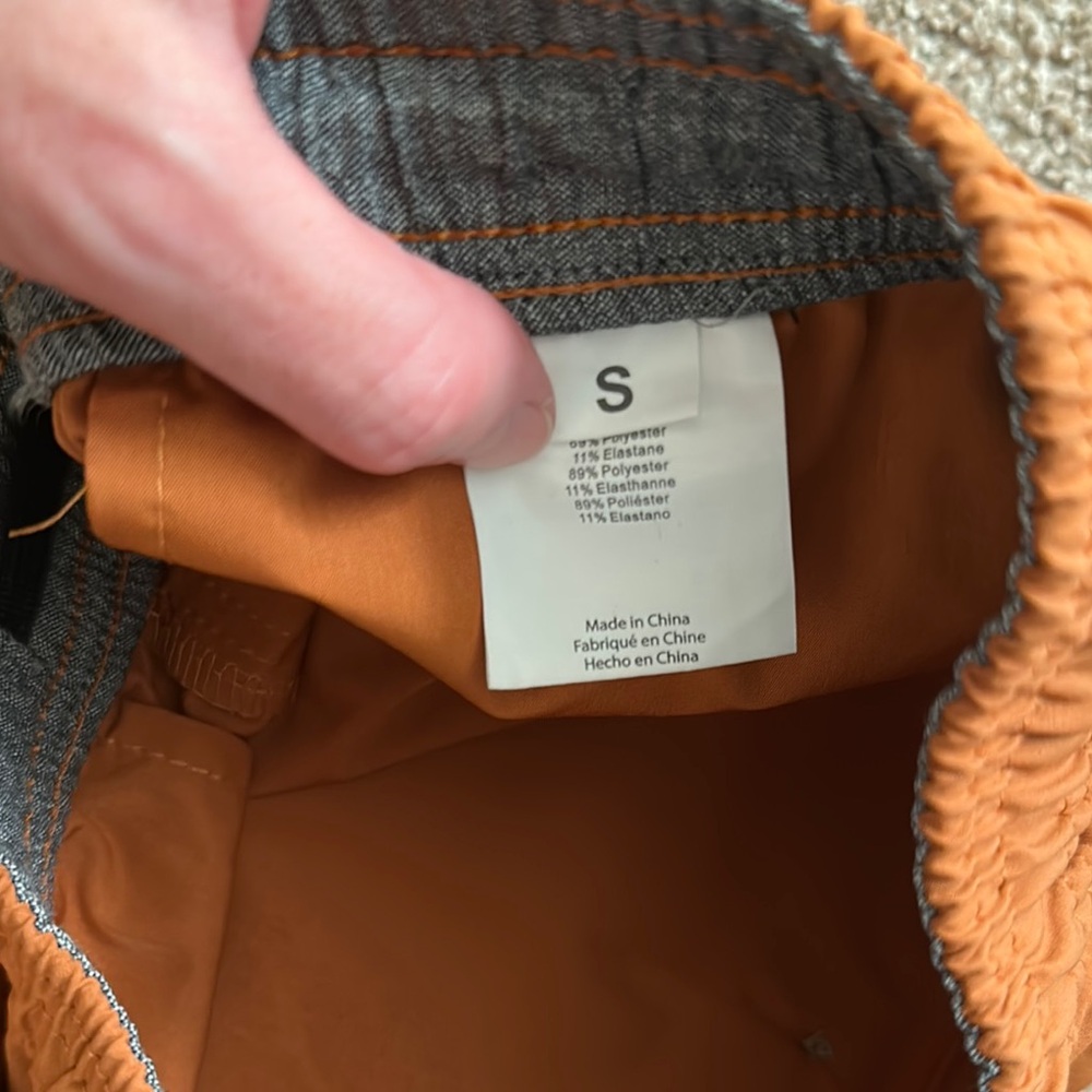 O'Neill Hybrid Hyperdry Burnt Orange Swim Trunks - Picture 4 of 6